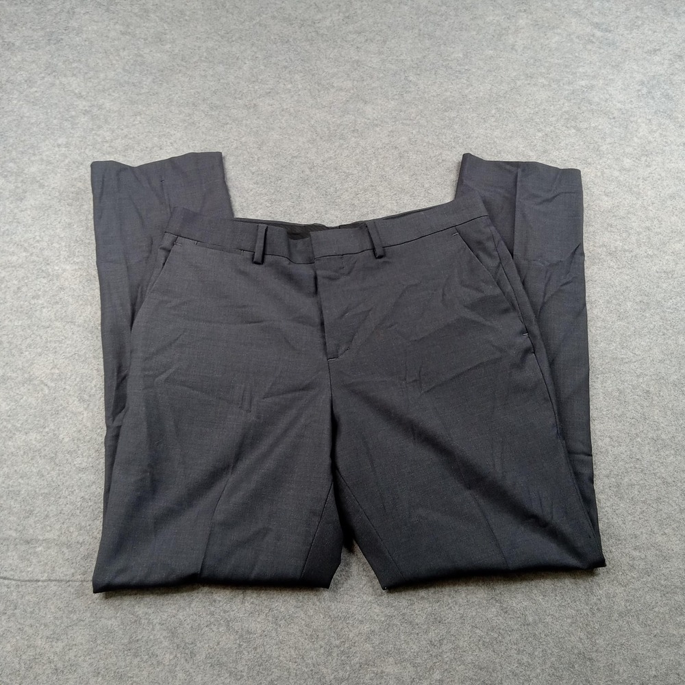 Express Dress Pants Mens 31x32 Gray‎ Photographer Slim Fit Stretch Business